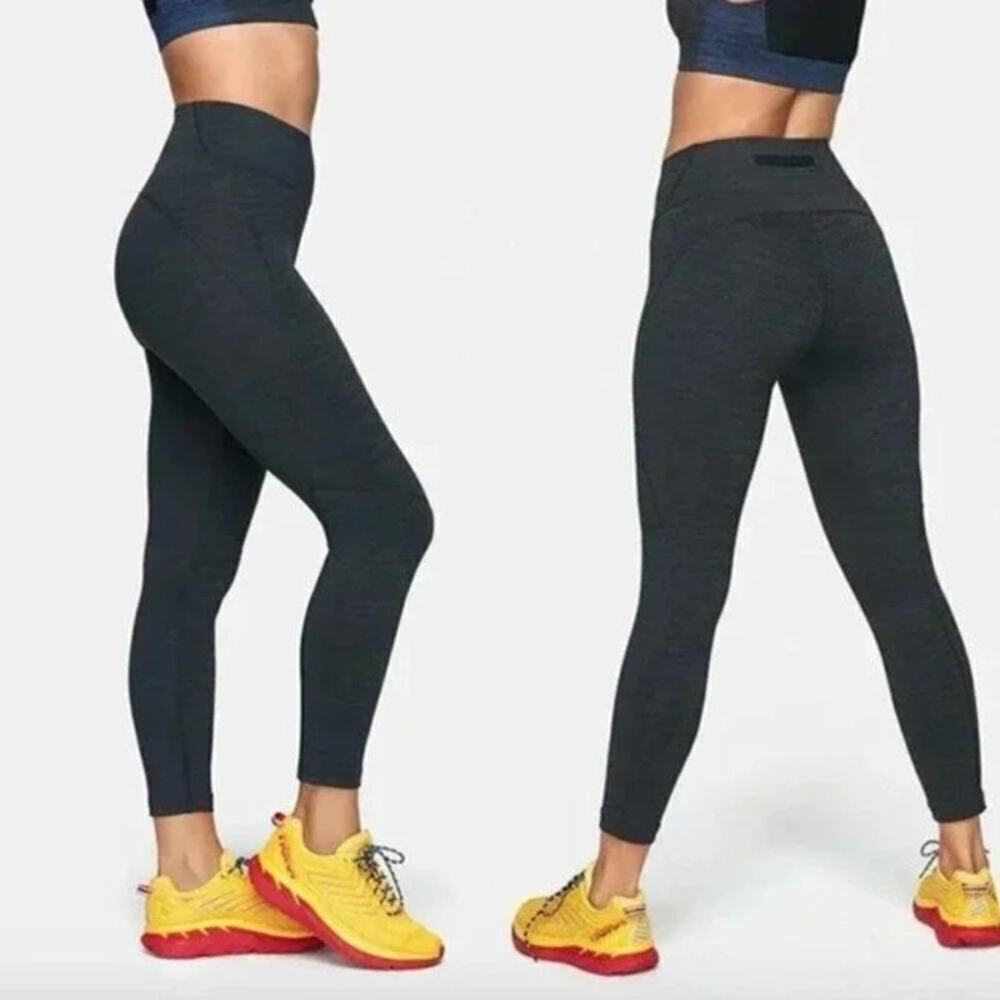 OUTDOOR VOICES Core TechSweat 3/4 Leggings Night Gray Charcoal Small Athletic